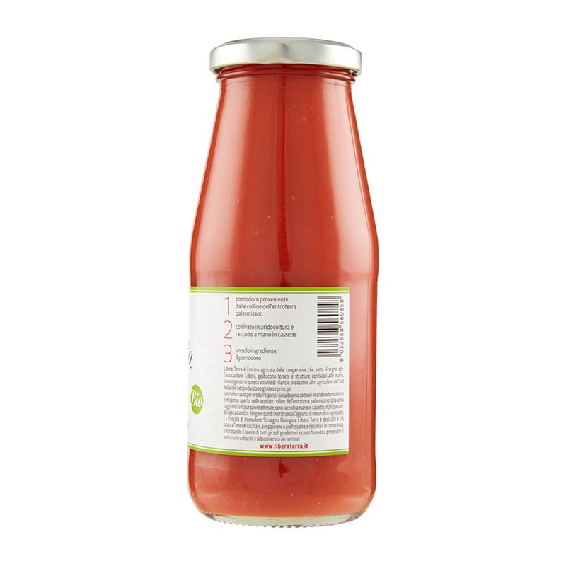 Purée de tomates BIO Libera Terra - épicerie fine italienne à Strasbourg