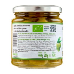 Olives vertes Nocellara BIO Libera Terra - épicerie fine italienne à Strasbourg