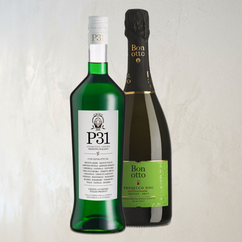 Pack P31 Green Spritz - P31 75cl + Prosecco Bonotto 75cl